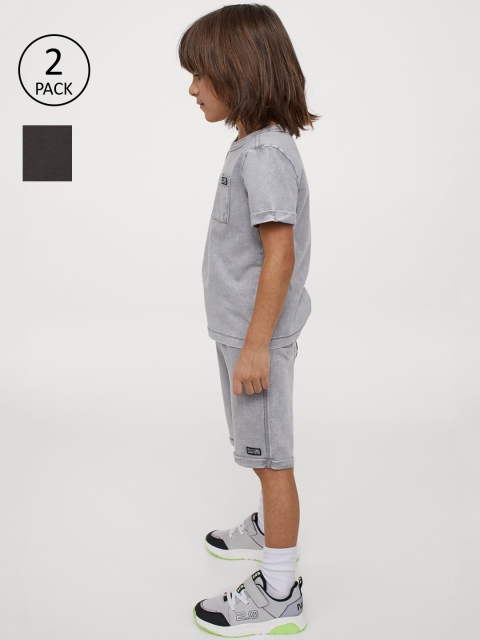 

H&M Boys Grey 2-Pack Sweatshirt Shorts