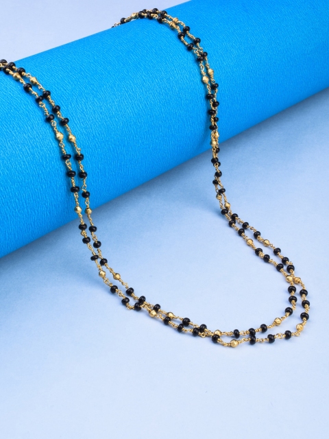 

Alankruthi Gold-Plated & Black Layered Minimal Chain