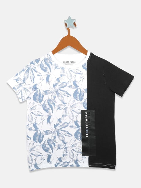 

Monte Carlo Boys Blue Printed Round Neck T-shirt