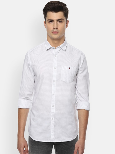

Louis Philippe Jeans Men White Slim Fit Solid Casual Shirt