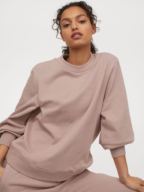 

H&M Women Pink Oversized Sustainable Sweatshirt