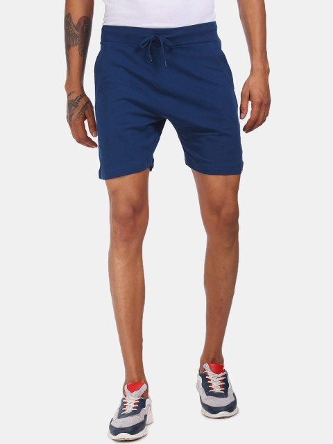 

Aeropostale Men Blue Solid Regular Fit Sports Shorts