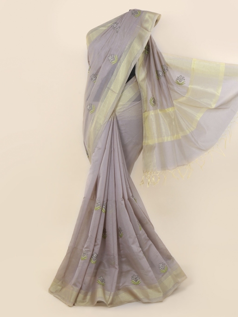 

Pothys Mauve Woven Design Cotton Blend Saree