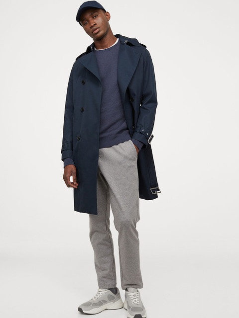 

H&M Linen-blend jumper, Blue