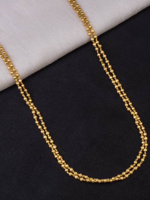 

Alankruthi Gold-Toned Brass Gold-Plated Layered Chain