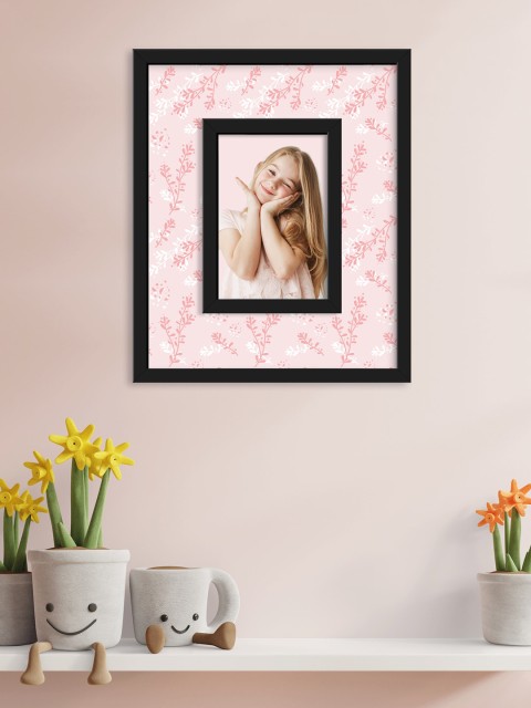 

RANDOM Black & Pink Printed Wall Photo Frame