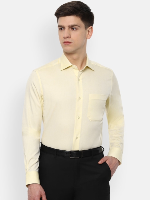 

Louis Philippe Men Yellow Regular Fit Solid Casual Shirt