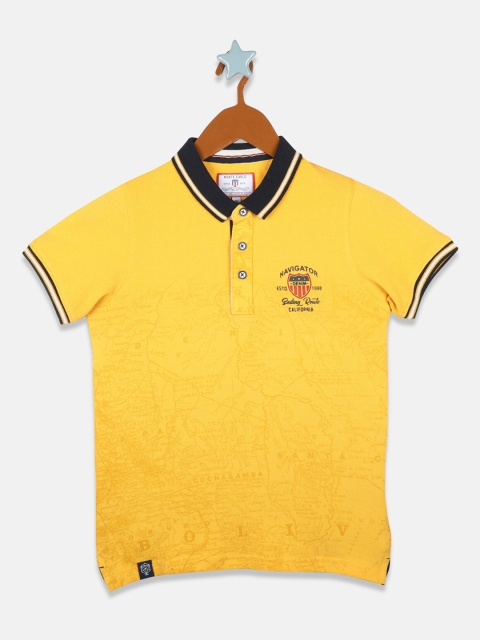 

Monte Carlo Boys Mustard Solid Hood T-shirt