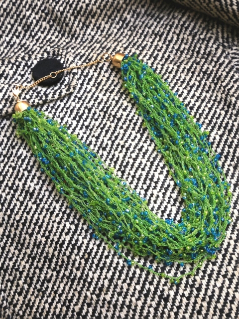 

Crunchy Fashion Green Alloy Layered Necklace