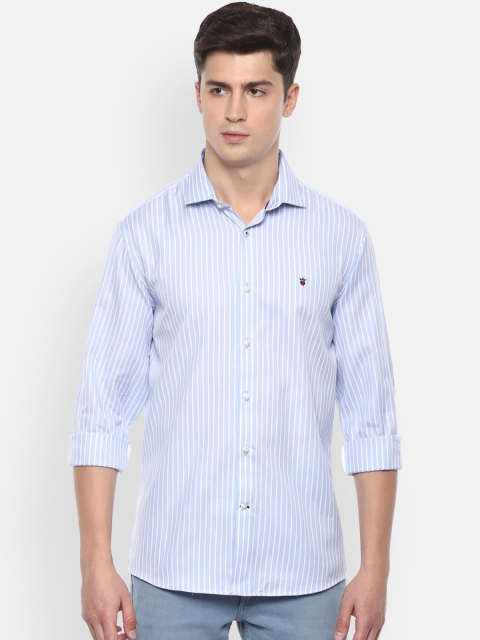 

Louis Philippe Sport Men Blue Slim Fit Striped Casual Shirt