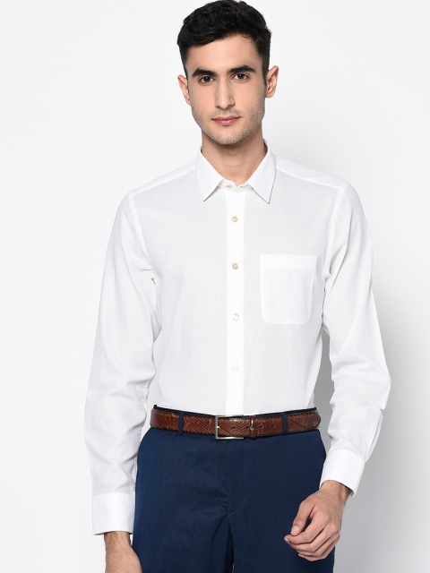 

Blackberrys Men White Smart Regular Fit Solid Casual Shirt
