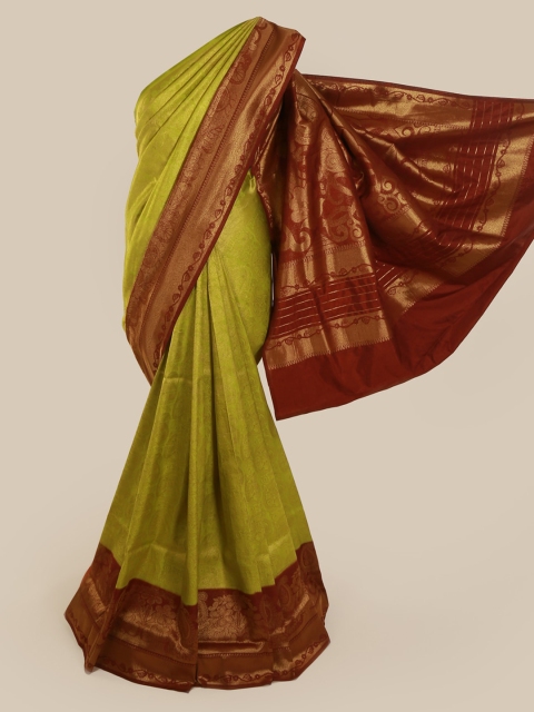 

Pothys Green Art Silk Woven Design Banarasi Saree