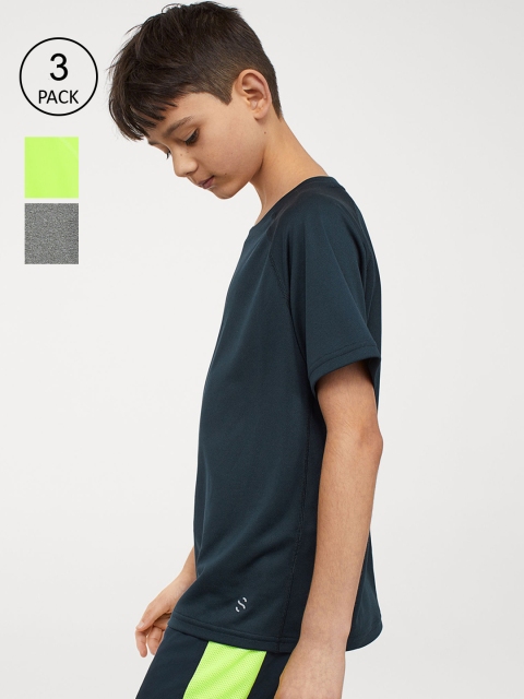 3H&M Boys Multicoloured -Pack Sports Tops, Multi