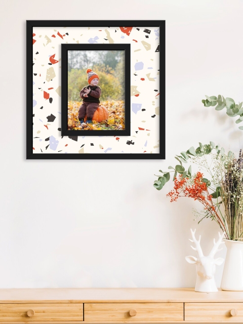 

RANDOM White & Black Printed Wall Photo Frame