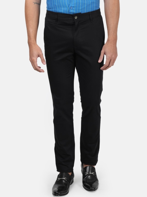 

Monte Carlo Men Black Regular Fit Solid Chinos