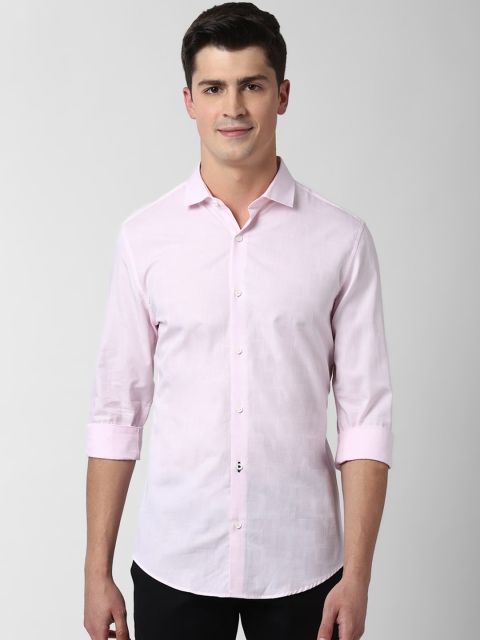 

Peter England Men Pink Slim Fit Solid Casual Shirt