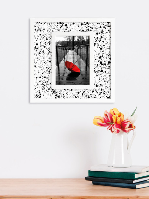 

RANDOM White & Black Printed Wall Photo Frame