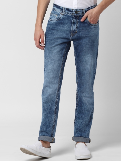 

Peter England Casuals Men Blue Tapered Fit Mid-Rise Clean Look Stretchable Jeans