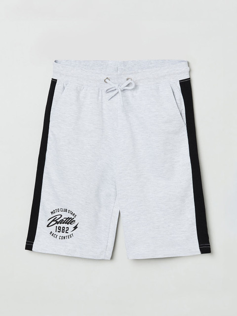 

max Boys Grey Solid Regular Fit Regular Shorts
