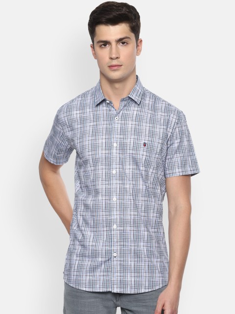 

Louis Philippe Sport Men Blue Slim Fit Checked Casual Shirt