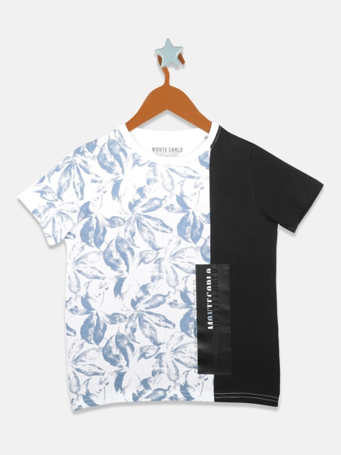 

Monte Carlo Boys Blue Printed Round Neck T-shirt
