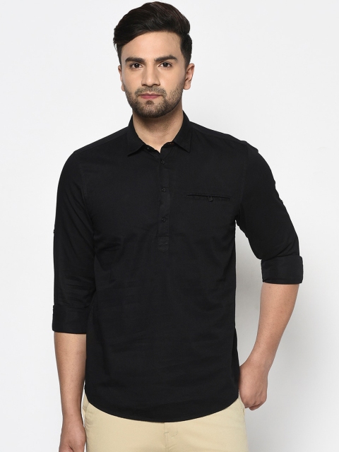 

Blackberrys Men Black Regular Fit Solid Casual Shirt