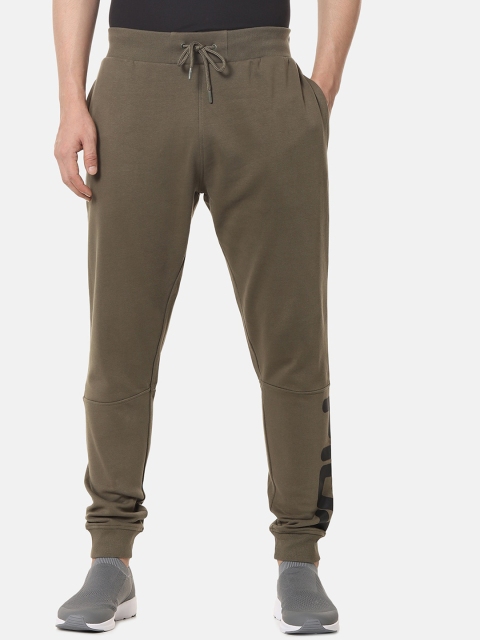 

FILA Men Olive Green Solid Joggers