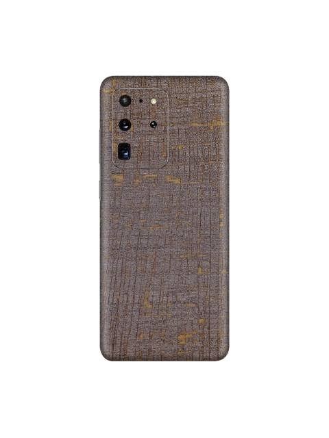 

Trendy Skins Grey & Gold-Toned Vintage Fabric Pattern Samsung Galaxy S20 Ultra Phone Sheet Skin