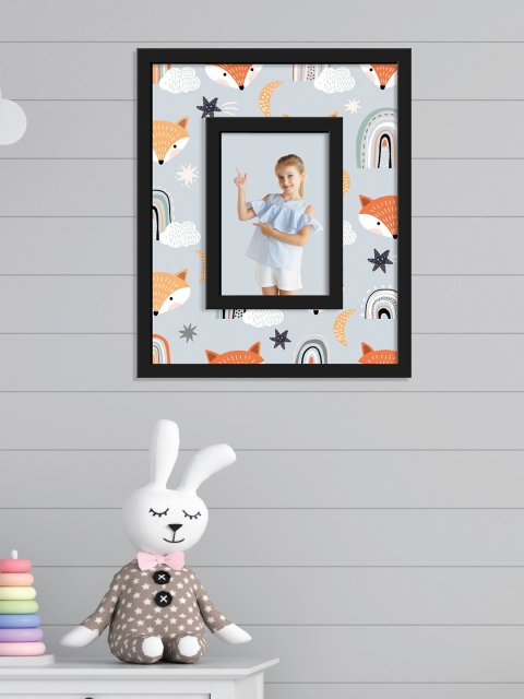 

RANDOM Black & Orange Printed Wall Photo Frame