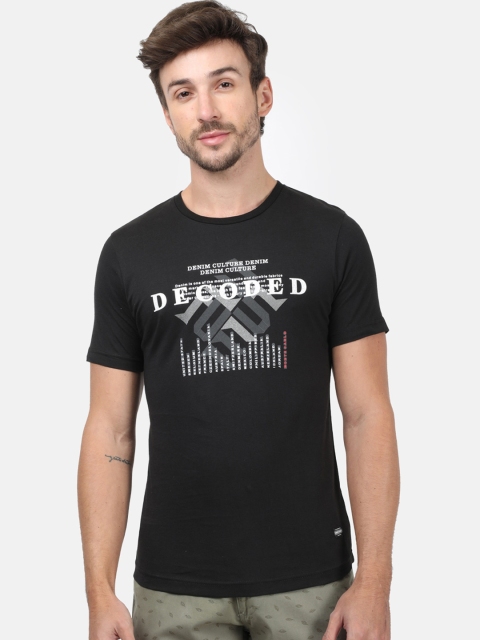 

Monte Carlo Men Black Printed Round Neck T-shirt
