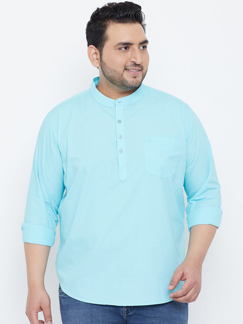 

Chennis Men Blue Solid Kurta