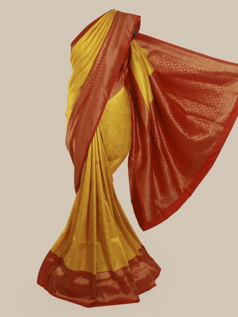 

Pothys Mustard Art Silk Woven Design Banarasi Saree