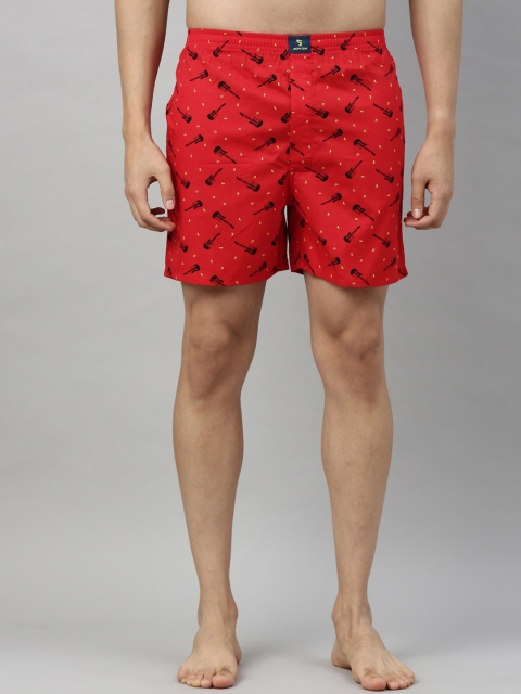 

Joven Men Red & Black Boxers-JB1P-GT