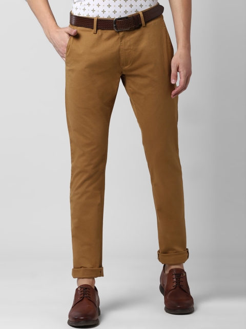 

Peter England Casuals Men Khaki Skinny Fit Solid Regular Trousers