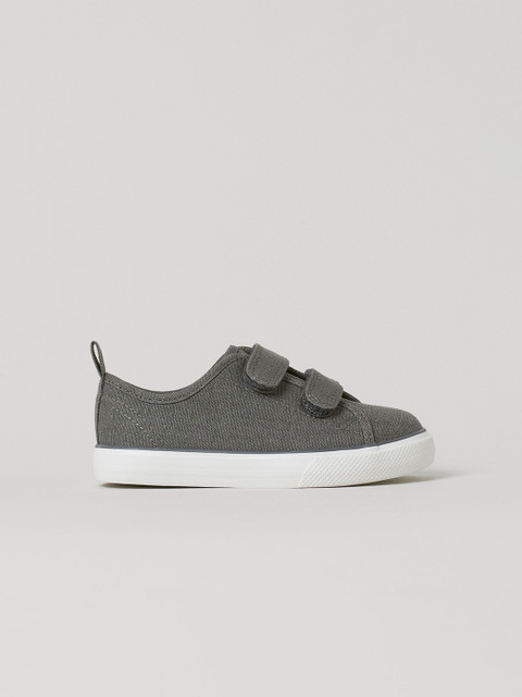 

H&M UNisex Kids Grey Solid Canvas Trainers