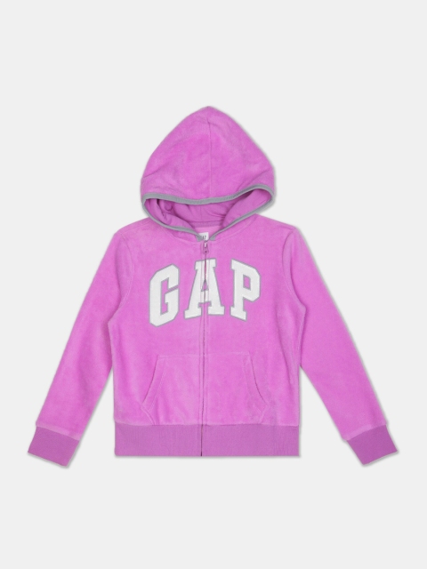 

GAP Girls Pink Printed Hooded Sweatshirt