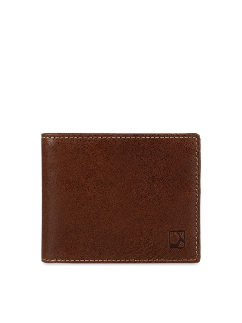 

Da Milano Men Brown Textured Two Fold Wallet