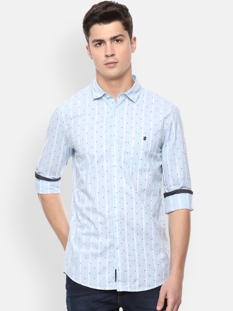 

Louis Philippe Jeans Men Blue Slim Fit Printed Casual Shirt