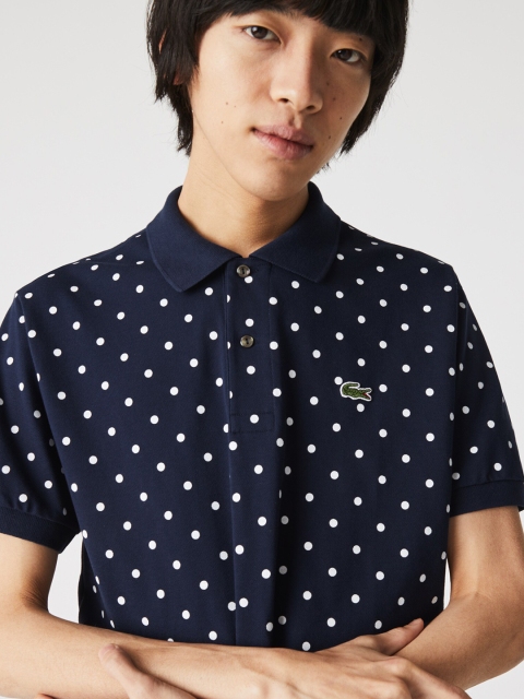 

Lacoste Men Multicoloured Printed Polo Collar T-shirt, Multi