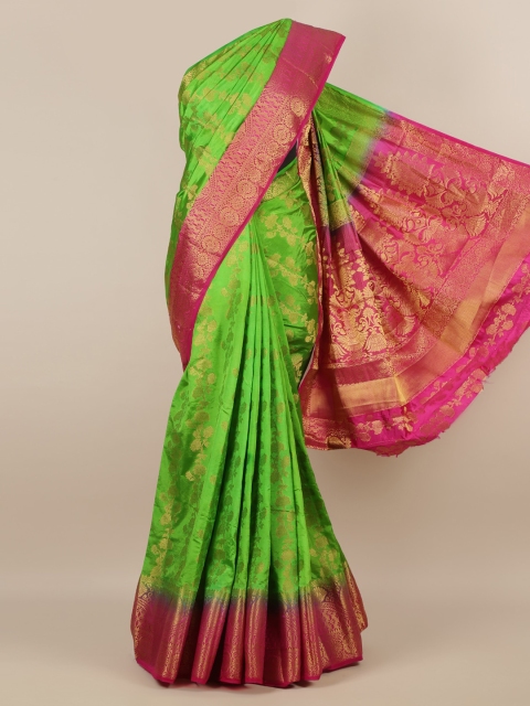 

Pothys Green Woven Design Jute Silk Saree