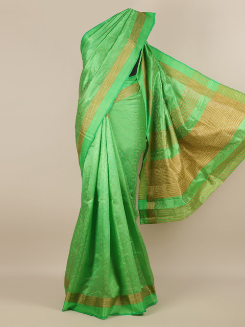 

Pothys Green Woven Design Saree