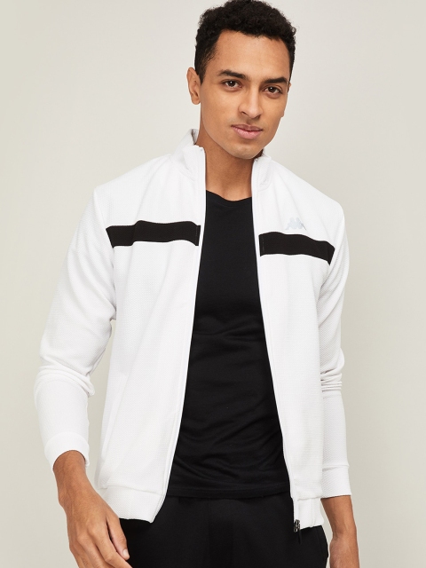 

Kappa Men White Colourblocked Sweatshirt