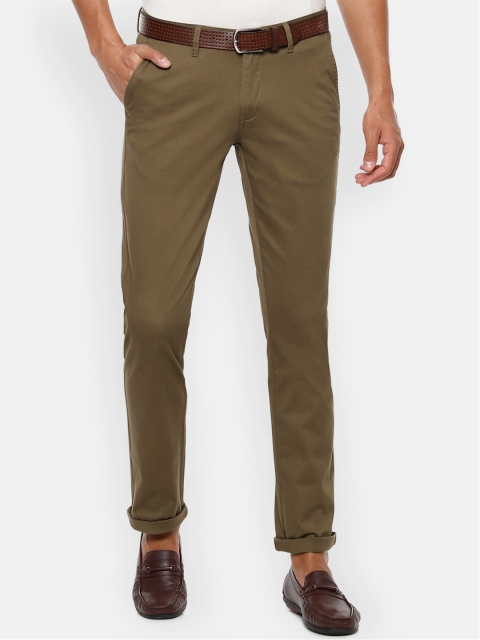 

Van Heusen Sport Men Brown Slim Fit Solid Regular Trousers