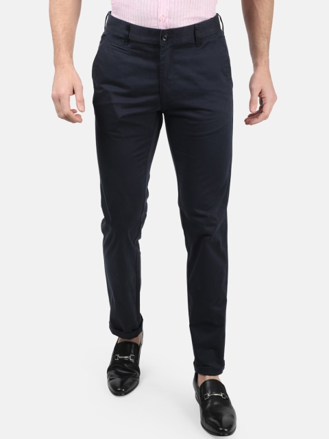 

Monte Carlo Men Navy Blue Regular Fit Solid Regular Trousers