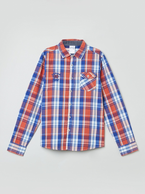 

max Boys Multicoloured Regular Fit Checked Casual Shirt, Multi