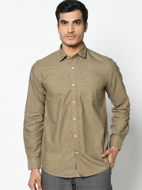 Blackberrys Men Brown India Slim Fit Printed Casual Shirt
