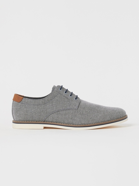 

H&M Men Grey Derby Shoes