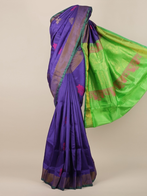 

Pothys Purple Solid Art Silk Saree