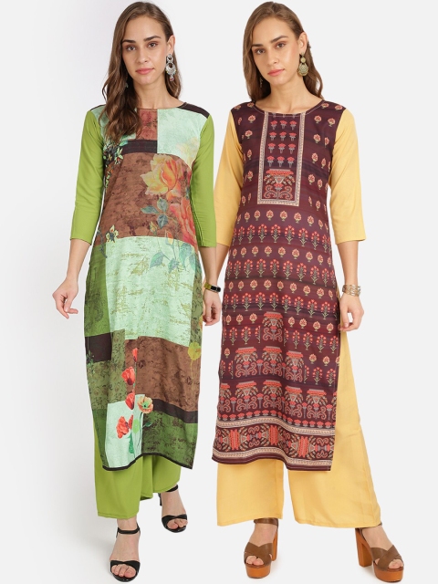 

Florence Women Pack Of 2 Printed Kurta with Salwar, Multi