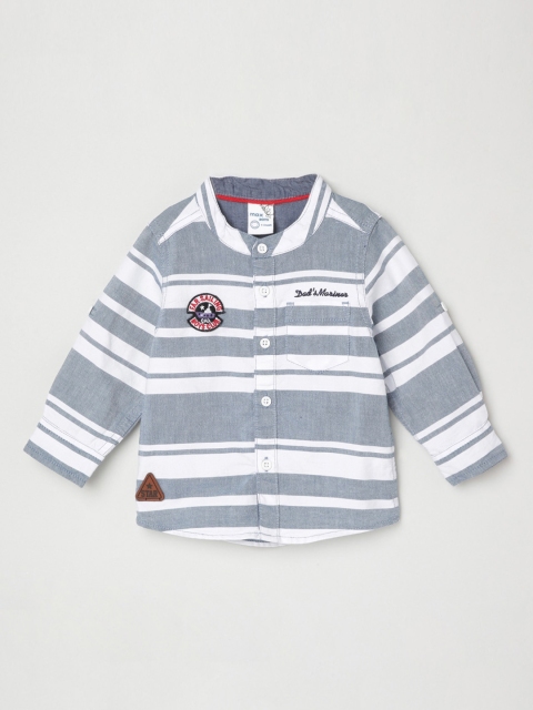 

max Boys Multicoloured Regular Fit Striped Casual Shirt, Multi